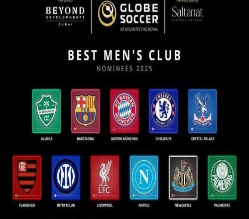環(huán)足獎年最佳男足俱樂部候選：巴黎、切爾西、巴薩、拜仁在列