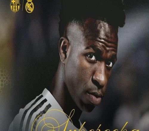 皇馬發(fā)布西超杯決賽國家德比預熱海報：維尼修斯單人出鏡