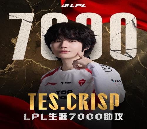 里程碑：Crisp達成LPL7000助攻成就