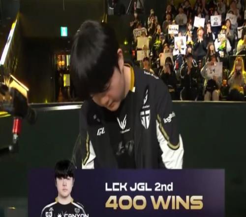 總榜歷史第八！Canyon成為LCK第二位達成400勝的打野選手