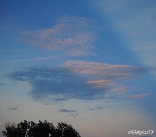 Angel分享旅游美景照片：來(lái)看海了，很美的夕陽(yáng)