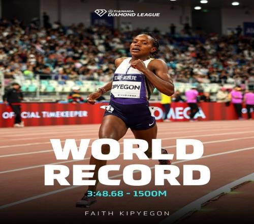 3分48秒68!女子1500米之王基普耶根第三次打破世界纪录