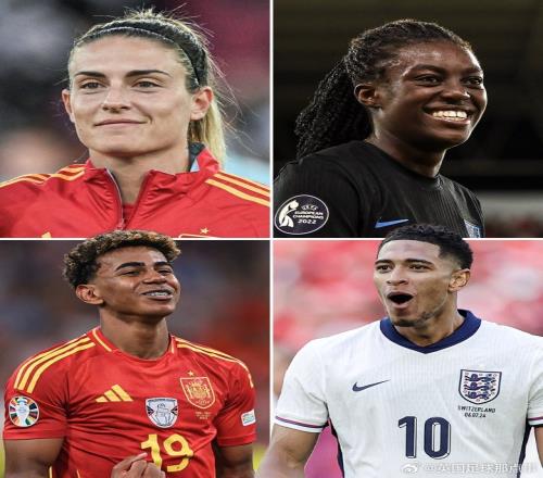 連續(xù)2年相同對決2024&2025男女足歐洲杯決賽：西班牙vs英格蘭