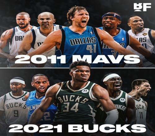 都是大前鋒帶隊(duì)！美媒發(fā)問(wèn)：2011年小牛VS2021年雄鹿哪個(gè)更強(qiáng)
