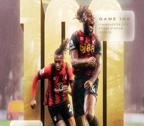 戰(zhàn)曼城首發(fā)，塞門約、塔韋尼耶、塞內(nèi)西迎櫻桃生涯百場(chǎng)里程碑