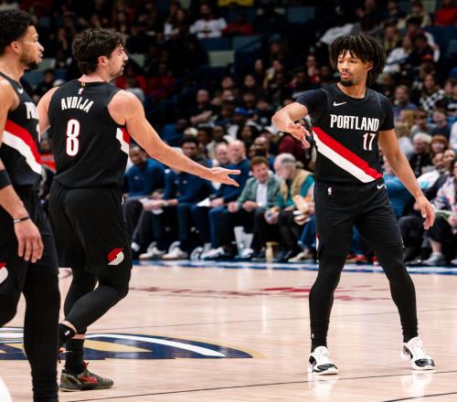 阿夫迪亞34+7+11開(kāi)拓者送鵜鶘6連敗，楊瀚森替補1記三分打鐵