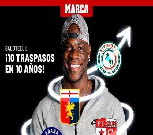 即將加盟達曼協作，巴洛特利10年內已轉會10次