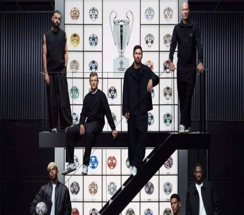 阿迪達(dá)斯發(fā)布與歐冠合作25周年紀(jì)念海報：梅西、貝林等人出鏡