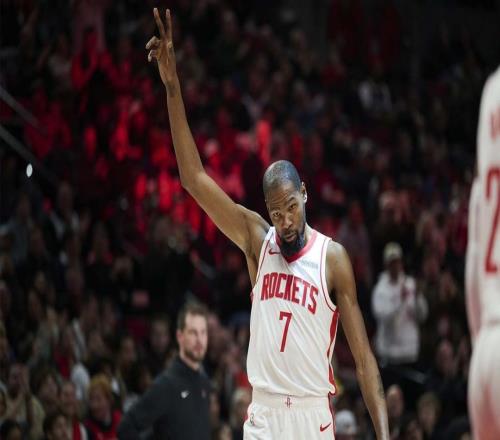 謙虛，火箭隊(duì)杜蘭特超越張伯倫成NBA歷史得分榜第七后的第一反應(yīng)