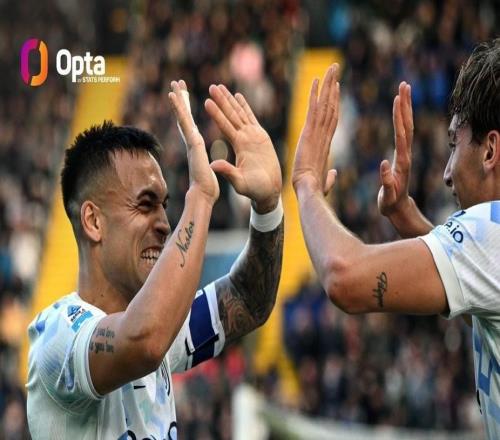 皮奧3次助攻勞塔羅破門，本賽季意甲助攻同一位隊友次數(shù)第一