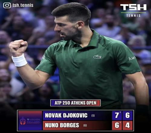 德約科維奇雅典晉級(jí)四強(qiáng)！已確定參賽年終總決賽