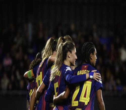 巴薩女足30大勝繼續(xù)領(lǐng)跑女足歐冠，普特利亞斯點射破門