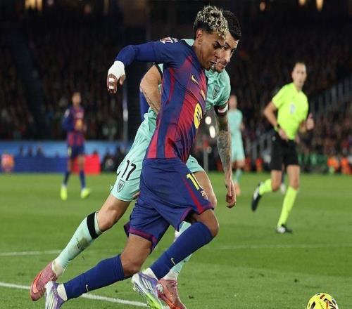 巴塞羅那40畢爾巴鄂競技費(fèi)蘭雙響