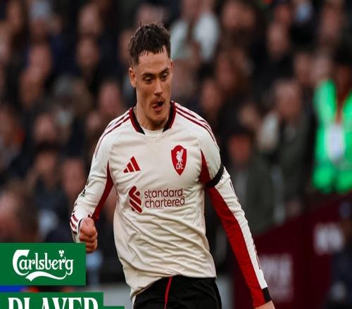 表現(xiàn)出色，維爾茨當(dāng)選與西漢姆一役利物浦隊內(nèi)最佳球員