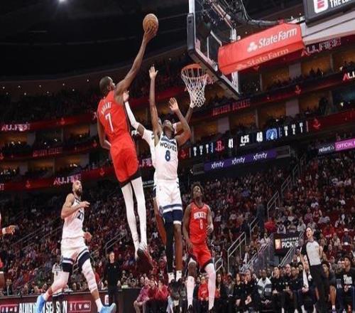 杜蘭特39+7蘭德爾39分火箭主場(chǎng)力克森林狼