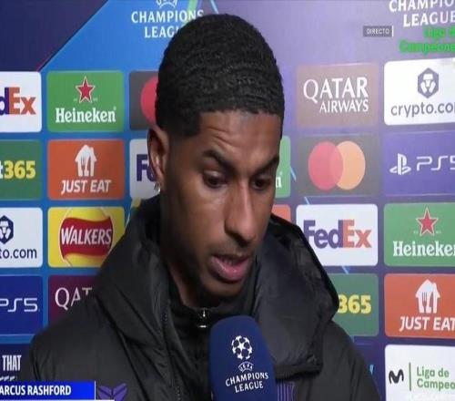 拉什福德：少打一人后我們?cè)噲D加強(qiáng)控球，但總是被斷球