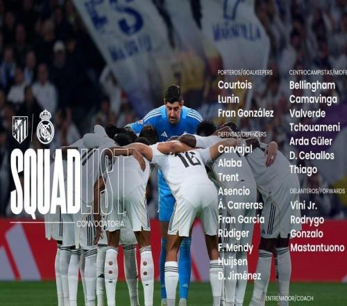 皇馬西超杯戰(zhàn)馬競(jìng)大名單：姆巴佩缺陣，阿諾德、赫伊森回歸