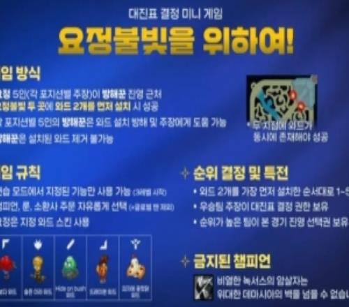 LCK季前賽賽前小游戲：輪流進攻，在指定位置插守衛(wèi)即為成功