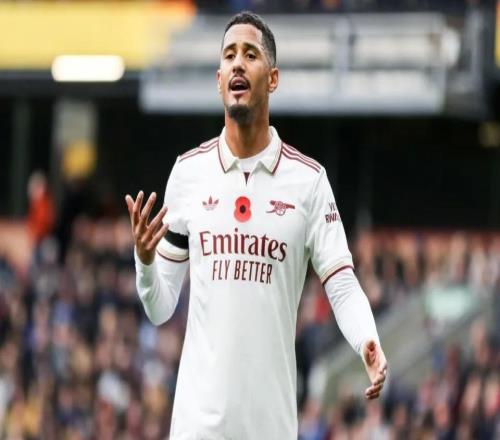 阿森納官方：薩利巴在訓(xùn)練中受傷，缺席客場對切爾西比賽