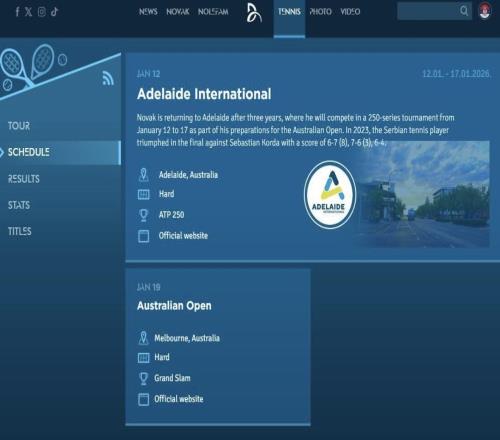 德約科維奇2026征程啟幕：阿德萊德熱身，劍指澳網(wǎng)第十一冠