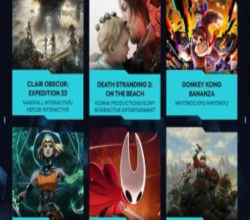 誰將奪魁TGA2025年度游戲提名提前泄露：《33號遠征隊》、《死亡擱淺2》進入提名名單