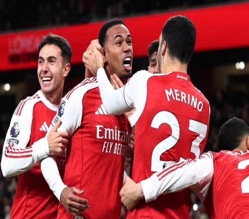 41大勝！阿爾特塔擊敗埃梅里，英超領頭羊狂飆：豪取6連勝