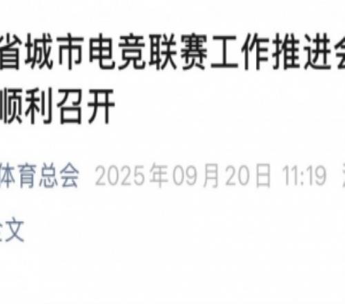 媒體人：電競(jìng)蘇超要來(lái)！江蘇省城市電競(jìng)聯(lián)賽推進(jìn)會(huì)在南京順利召開(kāi)