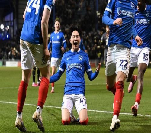 讀秒絕殺，梁民革補時第8分鐘破門幫助樸茨茅斯拿下三分