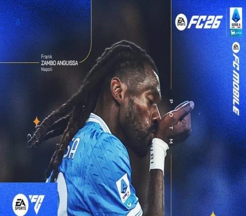 官方：那不勒斯中場安古伊薩當(dāng)選意甲10月最佳球員