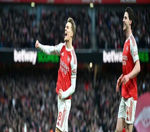 英超第18輪：阿森納21布萊頓，厄德高賽季首球，賴斯造烏龍