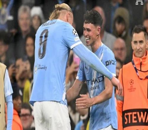 完美戰(zhàn)績，哈蘭德和福登同場進球的歐冠比賽曼城6戰(zhàn)全勝