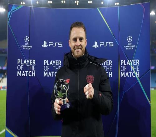 9次撲救力保零封，弗萊肯當(dāng)選曼城vs勒沃庫森全場最佳