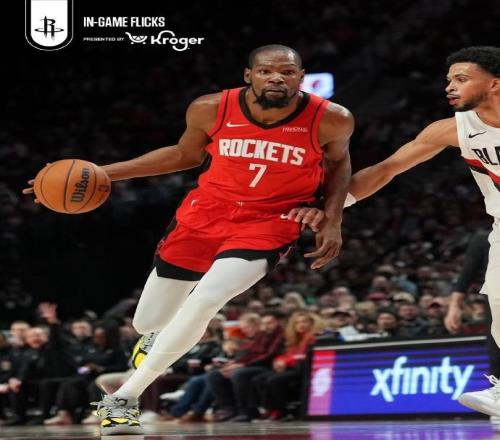 孤立無援，杜蘭特26中14空砍37分0助，2007年以來火箭隊首人