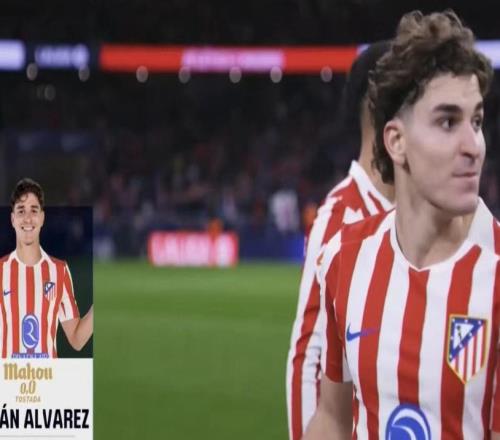 5次射門+造6次機(jī)會，阿爾瓦雷斯當(dāng)選馬競vs萊萬特全場最佳