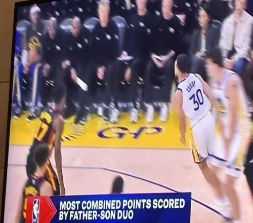詹姆斯父子VS庫里父子！差3810分，能追上嗎
