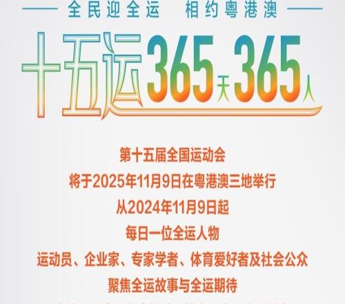 張雁全：為青少年運動員種下目標十五運365天365人