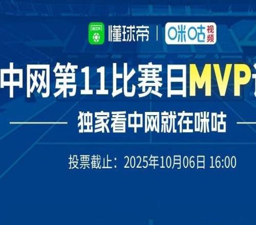 懂球帝X咪咕中網(wǎng)第十一比賽日最佳評(píng)選：諾斯科娃、阿尼西莫娃在列