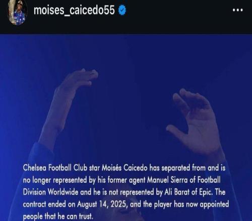 凱塞多與經紀人巴拉特終止合作，未來將長期由家人代理