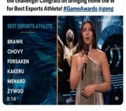 GENCEO：恭喜Chovy，有幸共事的最真誠(chéng)、最努力的選手之一