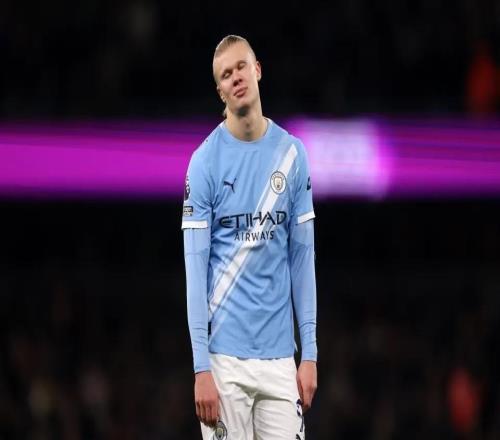 哈蘭德全場只有1次射門，為曼城生涯主場踢滿全場時(shí)并列最少