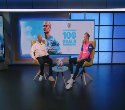 接受希勒采访，哈兰德：我确实有点想着打破你的纪录