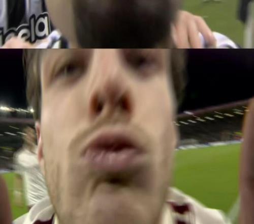 賴(lài)斯和吉馬良斯本輪先后親吻鏡頭慶祝，時(shí)間剛好都是第71分鐘