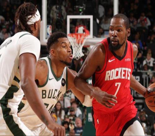 字母哥37+8創(chuàng  )NBA歷史第1神跡，火箭險勝！杜蘭特紀錄，謝潑德立功