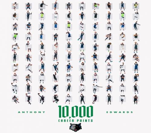 森林狼超湖人升西部第四！愛德華茲突破1萬分比肩科比詹姆斯