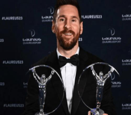 梅西再創(chuàng  )歷史！現場(chǎng)領(lǐng)取勞倫斯2大獎項：感謝巴黎