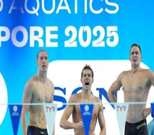 男子4X100米混合泳接力：中立運(yùn)動(dòng)員B隊(duì)奪金，同時(shí)打破賽會(huì)紀(jì)錄