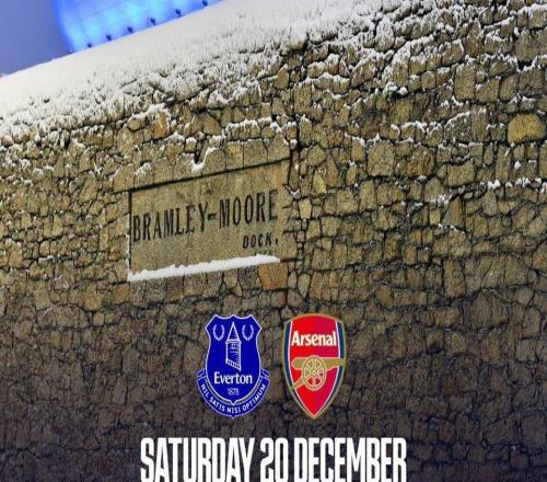 官方：英超第17輪阿森納vs埃弗頓及水晶宮vs利茲聯(lián)提前一天進行