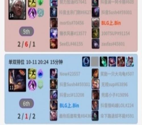 世界第一人機！Bin改名為“世界第一上單”后，最近戰(zhàn)績幾乎全是負的！
