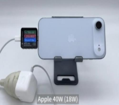 博主實(shí)測(cè)：iPhoneAir峰值充電功率18W19W充電速度17系列中墊底