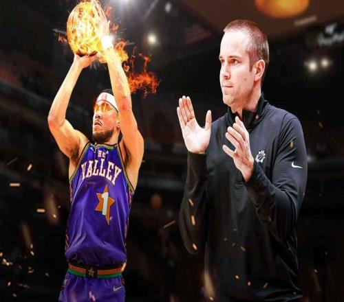 德文布克首節(jié)砍下20分，太陽(yáng)隊(duì)主教練喬丹奧特對(duì)他充滿(mǎn)信任